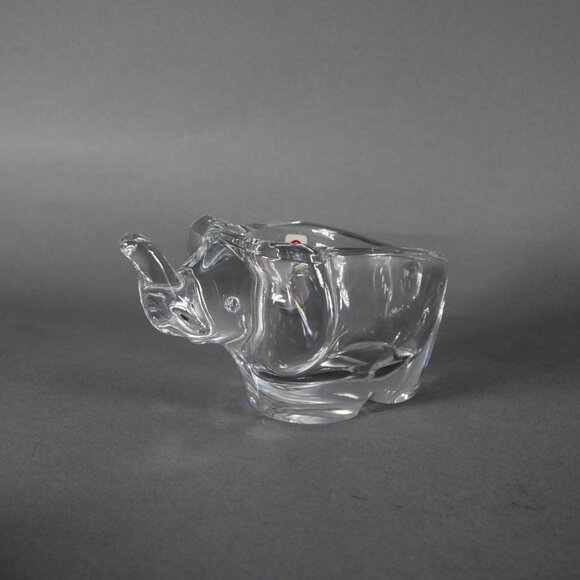 Sasaki Elephant Bowl 3 x 6 Crystal Elephant Bowl - Picture 5 of 12